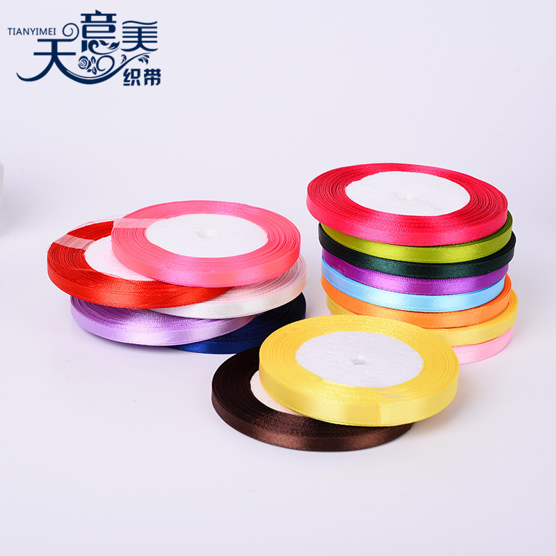 Yiwu fábrica DIY cinta 0,6 cm envío gratis regalo flor hornear cinta embalaje cinta al por mayor