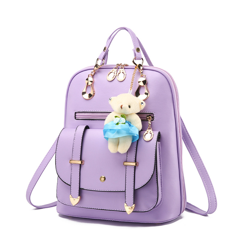 Backpack, capacious one-shoulder bag, 2023 collection, Korean style