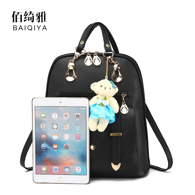 Backpack, capacious one-shoulder bag, 2023 collection, Korean style