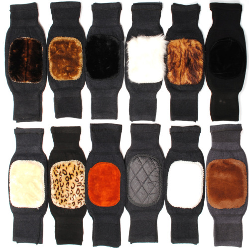 Autumn and winter warm knee pads, imitation cashmere knee pads, thickened and velvet knee pads, wool knee pads, wool leg pads, double knitted