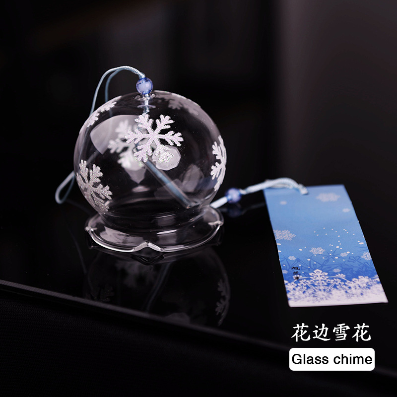Estilo japonés lindo viento carillones al por mayor hecho a mano vidrio pintado adornos regalo creativo Qixi regalo para niñas y amigos