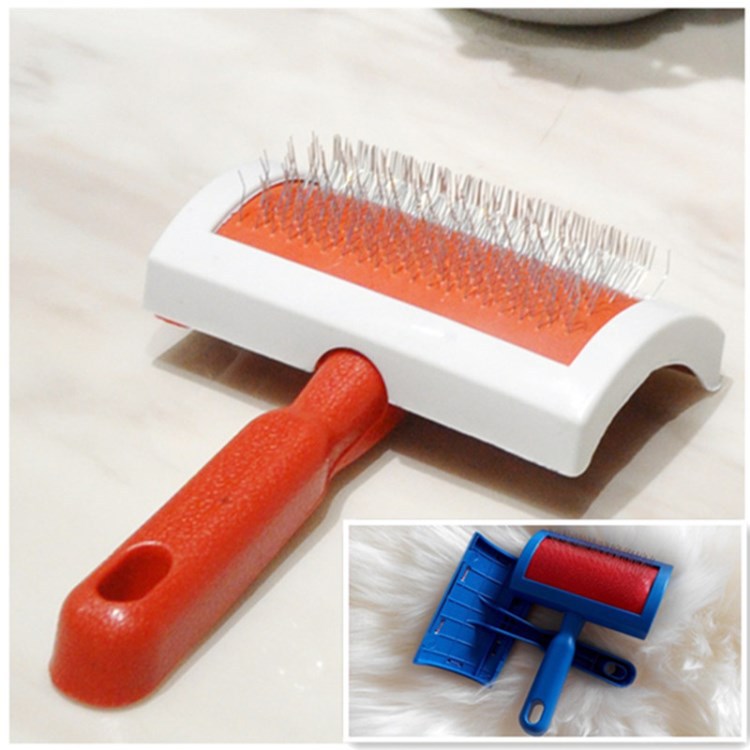 厂家供应钢丝梳梳子衣领皮草梳理刷床毯护理宠物清洁五金不锈钢丝