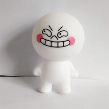 跨境外贸批发卡通挂件馒头人搪胶公仔 创意汽车摆件钥匙扣公仔