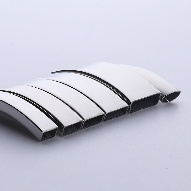 Funda de múltiples especificaciones 10*3 doblada pulsera de acero de titanio cubierta de acero inoxidable especial accesorios de joyería al por mayor