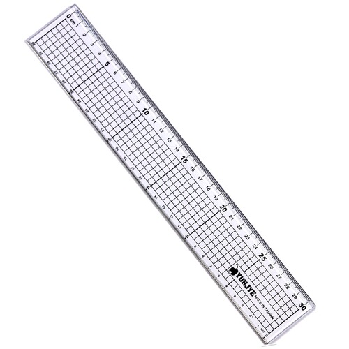 Taiwan JY20CM 30cm cutting ruler anti-cut ruler fixed ruler patchwork ruler 2in1