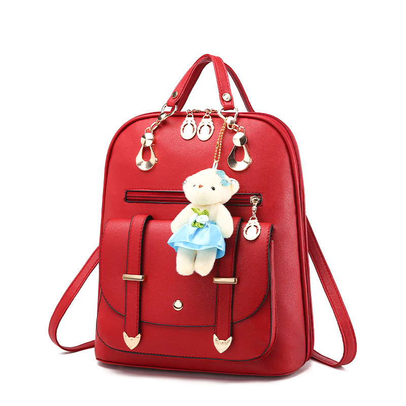 Backpack, capacious one-shoulder bag, 2023 collection, Korean style