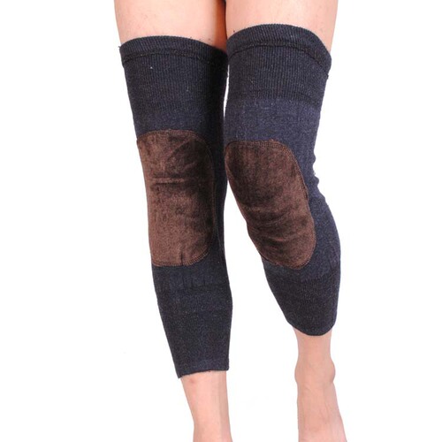 Autumn and winter warm knee pads, imitation cashmere knee pads, thickened and velvet knee pads, wool knee pads, wool leg pads, double knitted