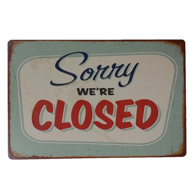 Декоративная настенная вывеска Retro Wall Decor Sign, 20×30 см в винтажном стиле для гостиной, варианты многоцветные