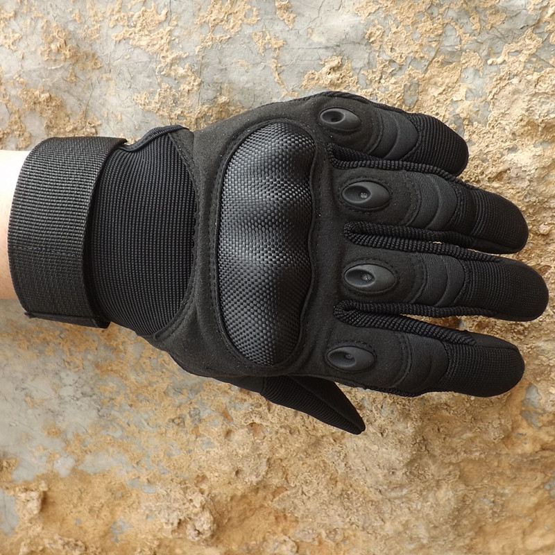 高品质户外男全指战术手套结实耐磨防护手套运动登山防滑机车手套