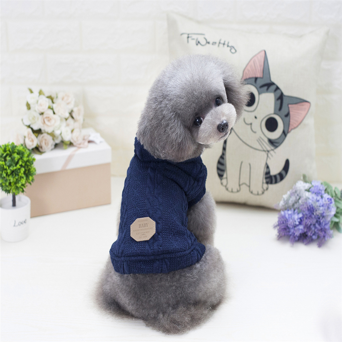 Ropa para mascotas ropa para perros ropa para mascotas Otoño e Invierno peluche perro pequeño de lana de tres colores de dos patas de algodón acolchado ropa al por mayor