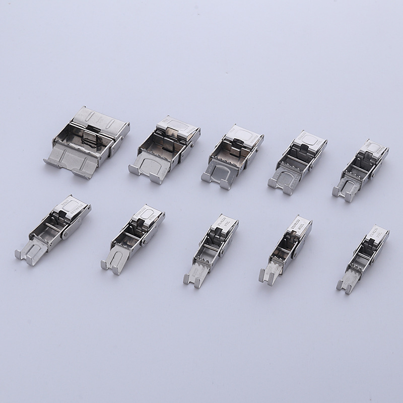 Multi-especificación titanio acero nueva hebilla aplicable cuero cuerda silicona pulsera accesorios especial Acero inoxidable joyería hebilla par hebilla al por mayor