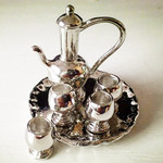 DollHouse娃娃屋BJD微缩模型OB11迷你合金茶具厨房配件微场景素材