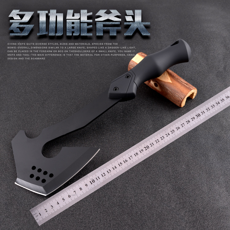 Manufacturer Supplies Non-Slip Handle Camping Mountain Ax Multi-Functional Life-Saving Ax Camping Outdoor Logging Ax Wholesale