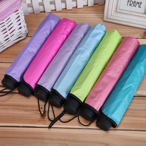 Lotus leaf blossoms when exposed to water, sunny umbrella, three-fold sun protection sun umbrella, anti-UV sunshade, custom logo