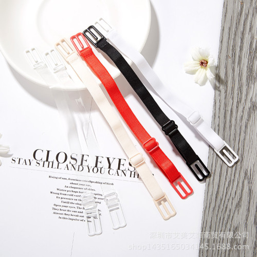 Underwear Anti-Slip Strap Bra Transparent Invisible Shoulder Straps for Women Anti-Slip Snap Fastener Model Elastic Anti-Shoulder Slippage Factory Wholesale