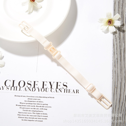 Underwear Anti-Slip Strap Bra Transparent Invisible Shoulder Straps for Women Anti-Slip Snap Fastener Model Elastic Anti-Shoulder Slippage Factory Wholesale