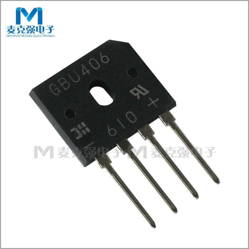 美台原装直插整流桥堆GBU406规格4A/600V全新正品