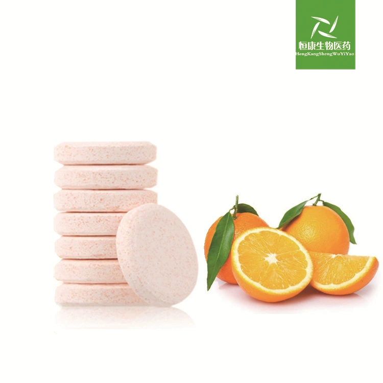 Шипучие таблетки для обработки детей Экспериментальные шипучие таблетки Таблетки с витамином С Твердые напитки Шаньдун Hengkang