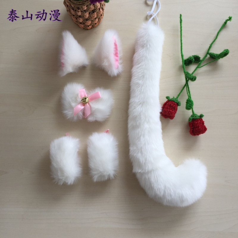一件代发头饰可爱狐狸Lolita女仆JK毛绒cosplay配饰狐耳狐尾