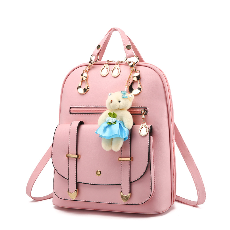 Backpack, capacious one-shoulder bag, 2023 collection, Korean style