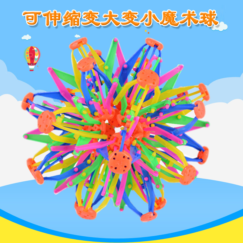 Children's magic telescopic golfers grabbing their feet and…