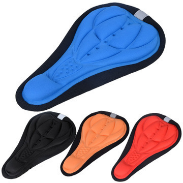 Mountain Bike 3D Cushion Cover Bicycle Cushion Bicycle Thickened Silicone Sponge Cushion Soft Saddle Equipment Accessories Seat Cover