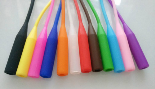 Silicone eyeglass cord, silicone strap, adult and children anti-slip elastic sports silicone eye strap, slim and long style eyeglass leg