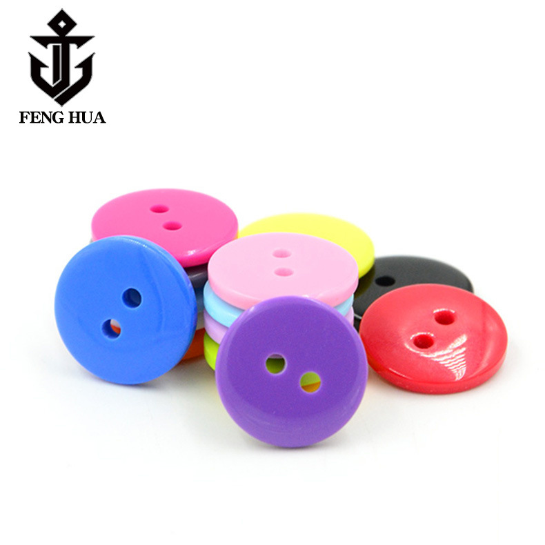 彩色扣子呢大衣领帽垫扣底扣两眼隐形暗扣衬衫宝宝服圆形面包纽扣