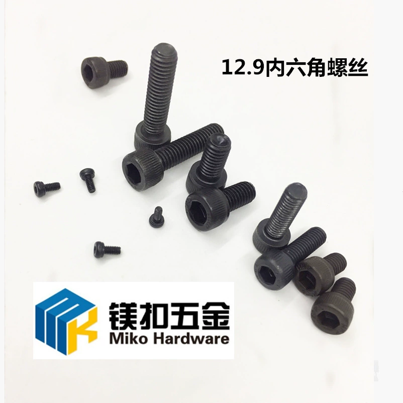 Головка чашки высокопрочной легированной стали класса 12,9, винты с метрической головкой с шестигранной головкой