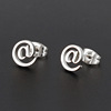 Fashionable trend earrings stainless steel, 2023, Japanese and Korean, simple and elegant design, wholesale