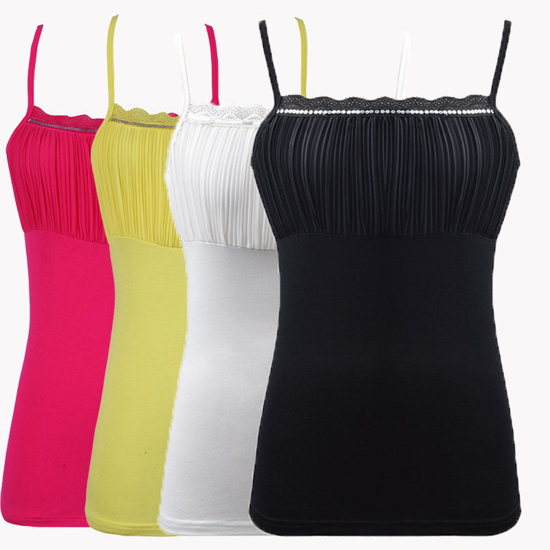 Spring and Summer New Business Wear Tooling with Modal Cotton Backing Camisole Overalls Thin Backing Shirt