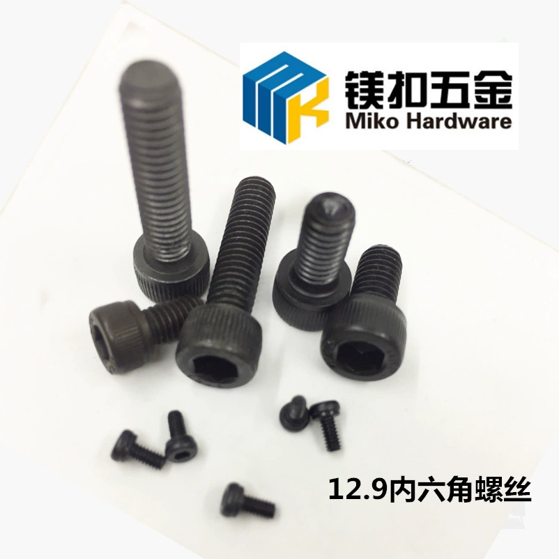 Поставка 12,9 класса легированной стали с шестигранной головкой Винты с цилиндрической головкой высокой прочности Немецкий стандарт DIN912