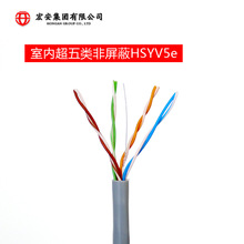 室外网线 宏安室外超五类  监控专用户外线 HSYVY5E