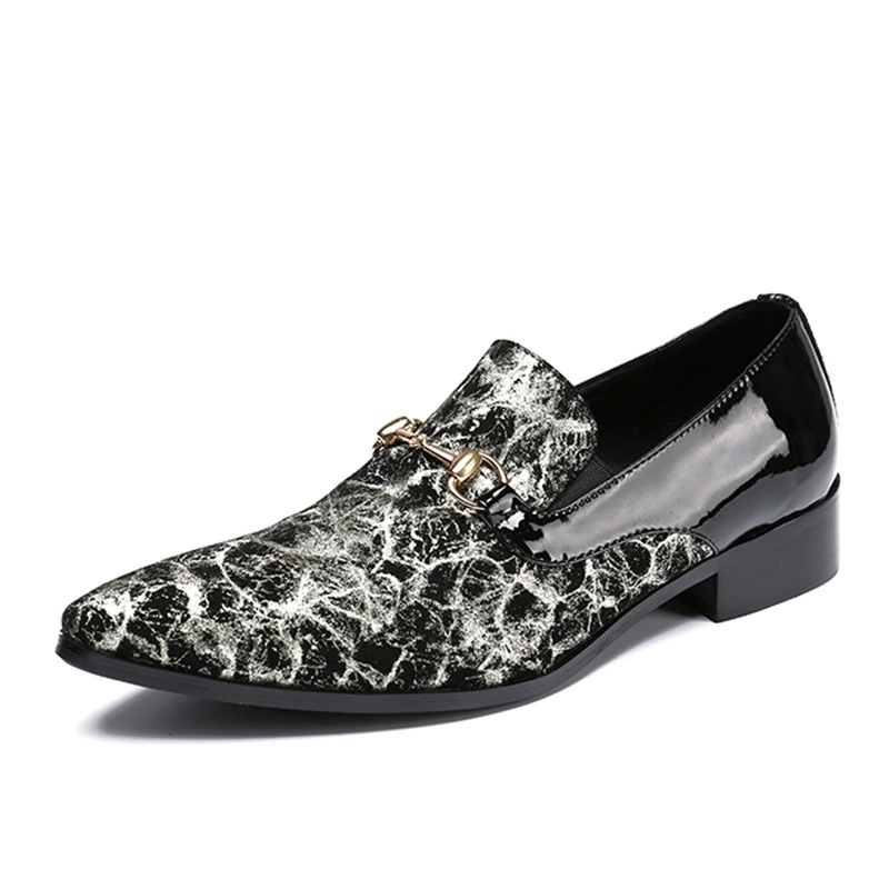 Кожаная обувь, мужская летняя модная обувь, мужская повседневная обувь со змеиным рисунком, мужская повседневная обувь из воловьей кожи, деловая официальная одежда, дышащая мужская обувь корейского бренда