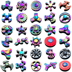 New Alloy Fingertip Spinner Stress Relief Toy Hand Spinner Factory Wholesale Street Vendor Toy