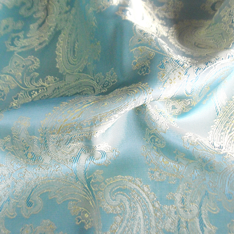 PV24802涤粘提花布 现货 凤凰花提花布西服里布