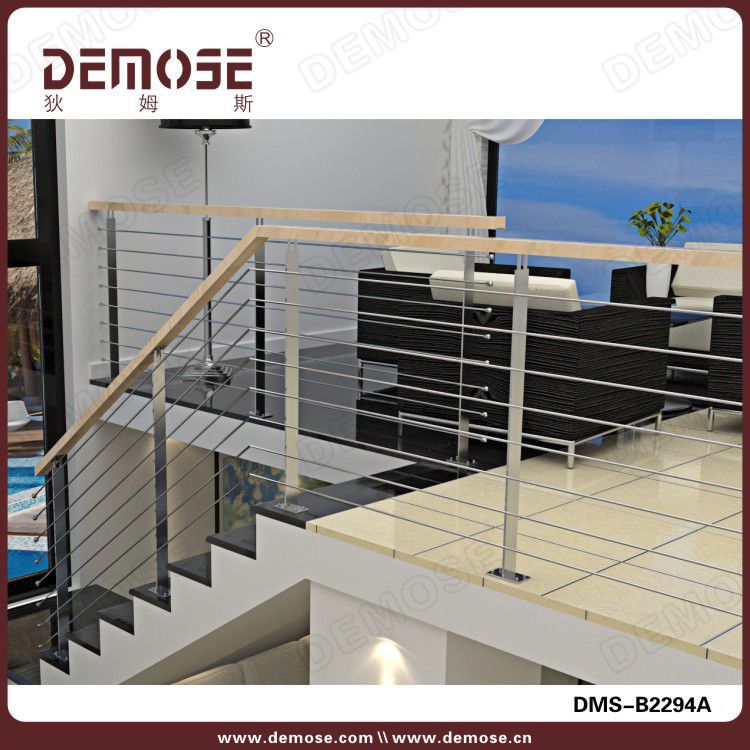 佛山厂家出口 简易阳台拉丝栏杆 不锈钢拉丝栏杆 楼梯不锈钢护栏