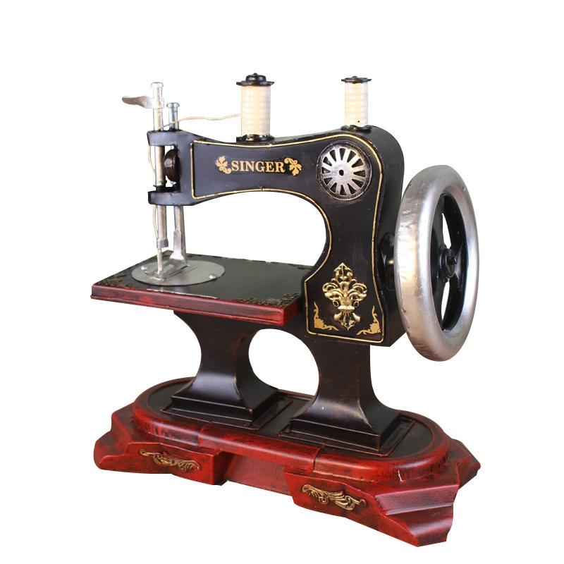 Retro sewing machine model home decoration home decoration bar Creative ornament clothing store window props