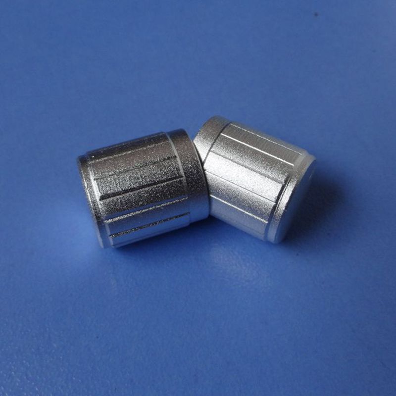 厂家直销金属旋钮帽直径1516条纹有标花轴音响功放灯饰高档铝旋钮