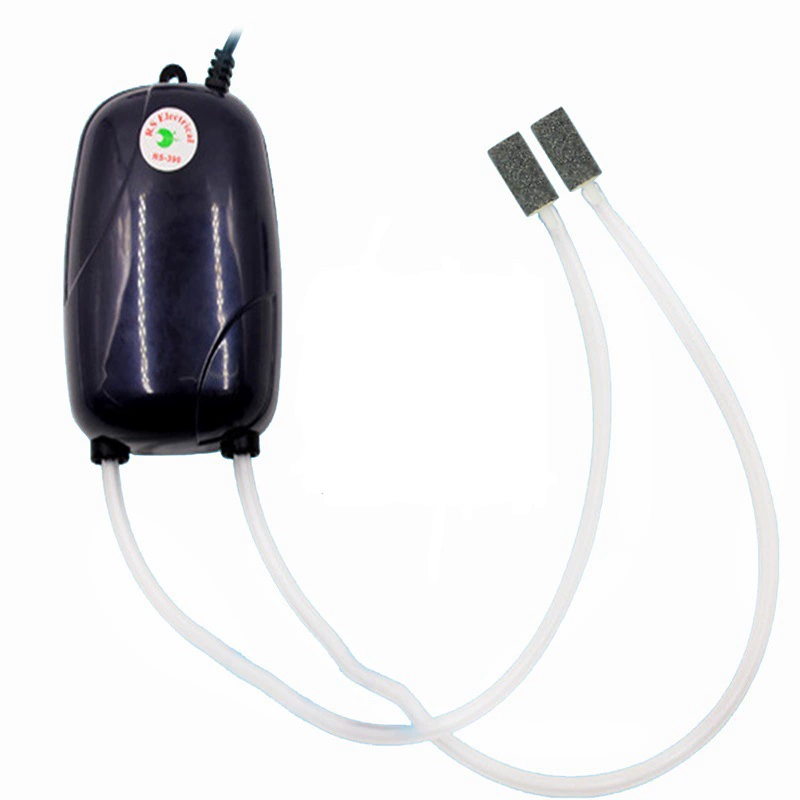 Кислородный насос для культур рыб бесшумный кислородный насос для аквариума маленькая кислородная машина принадлежности для аквариума RS-390