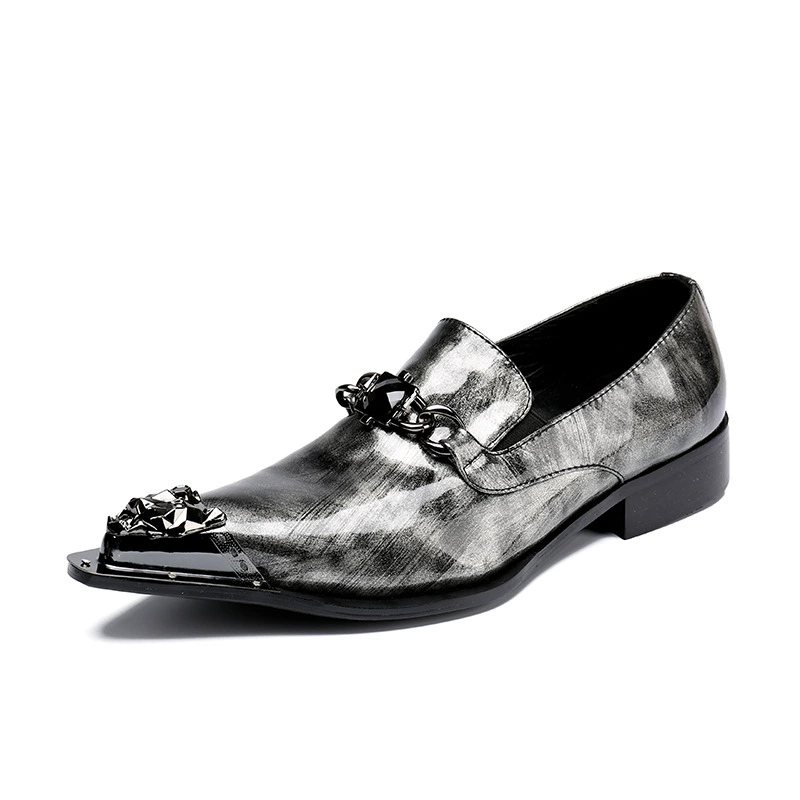 European Station Новая Мужская обувь с острым носком из мягкой кожи без шнуровки в британском Корейском стиле, дышащая Европейская деловая повседневная кожаная обувь из натуральной кожи, Мужская