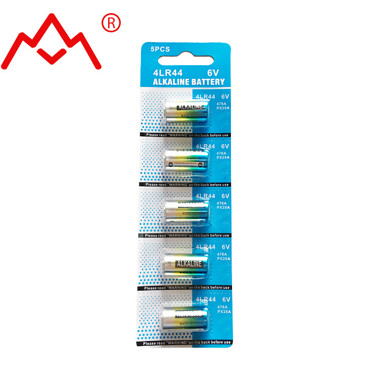 4LR44 blue five-grain card alkaline zinc manganese laminated battery wholesale 6v beauty pen pet bark stop