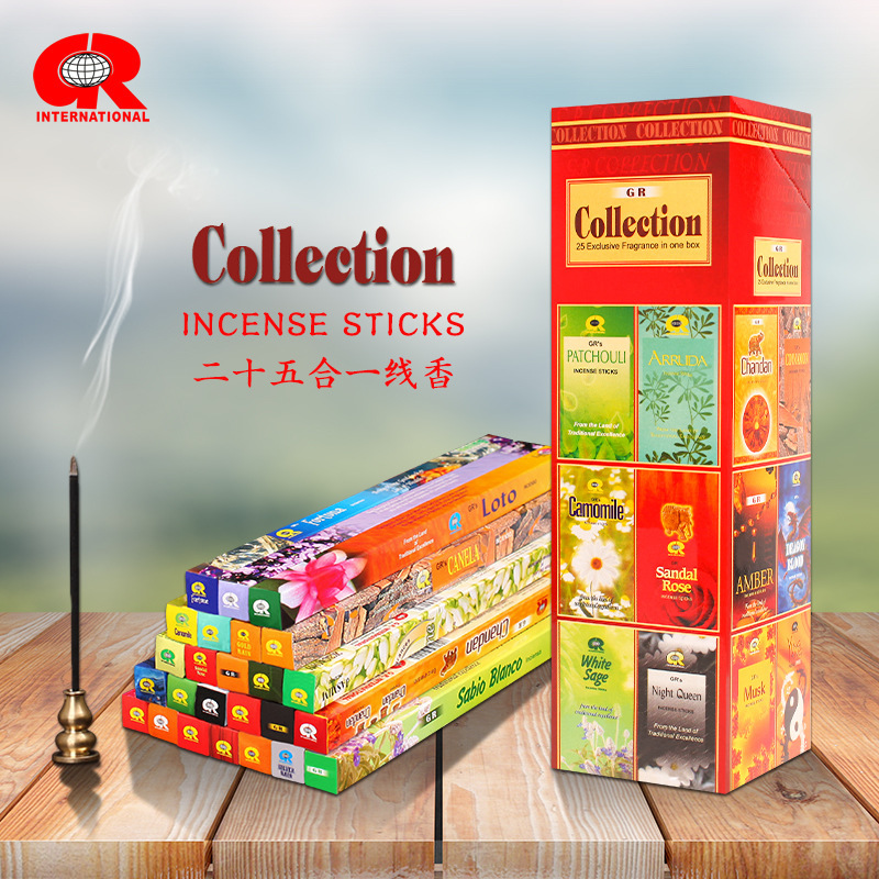 Carefully Selected Gr Indian Incense with 43 Fragrances, Original Imported from India, Genuine Aromatherapy Incense, Handmade Stick Incense for Home Use, Fresh Scent