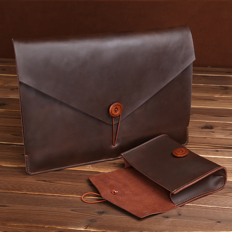 New Genuine Leather Laptop Sleeve Bag 13inch Computer Storage Bag Set Computer Bag Suitable for Apple New Genuine Leather Laptop Sleeve Bag 13inch Computer Storage Bag Set Computer Bag Suitable for Apple