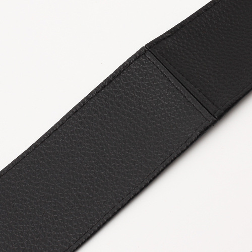 Eufina Korean Version Women's PU Faux Leather Waist Strap High-Quality Painted Knot Belt Casual Long Length Belt
