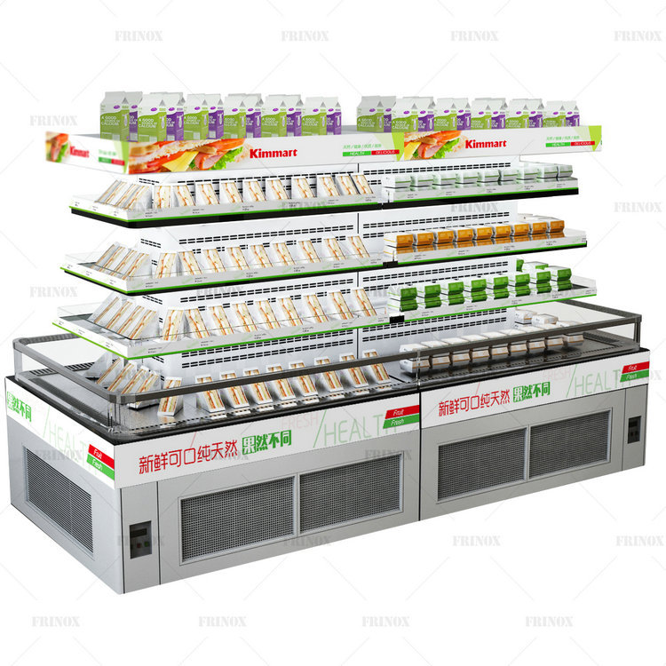 环岛柜（一体） 水果保鲜柜展示柜 牛奶饮料冷藏柜水果冷柜