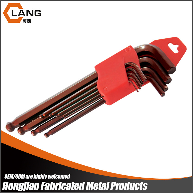 手动工具9件套内六角扳手球头S2材质规格齐全工厂直销