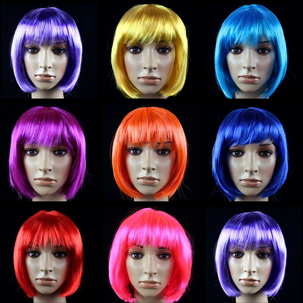 Fotografía de rendimiento apoyos de Halloween suministros de danza peluca conjunto de pelo estudiante pelo BOBO