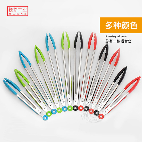 9 inch 12 inch 14 inch silicone belt holder food clip silicone non-slip food clip barbecue clip wholesale