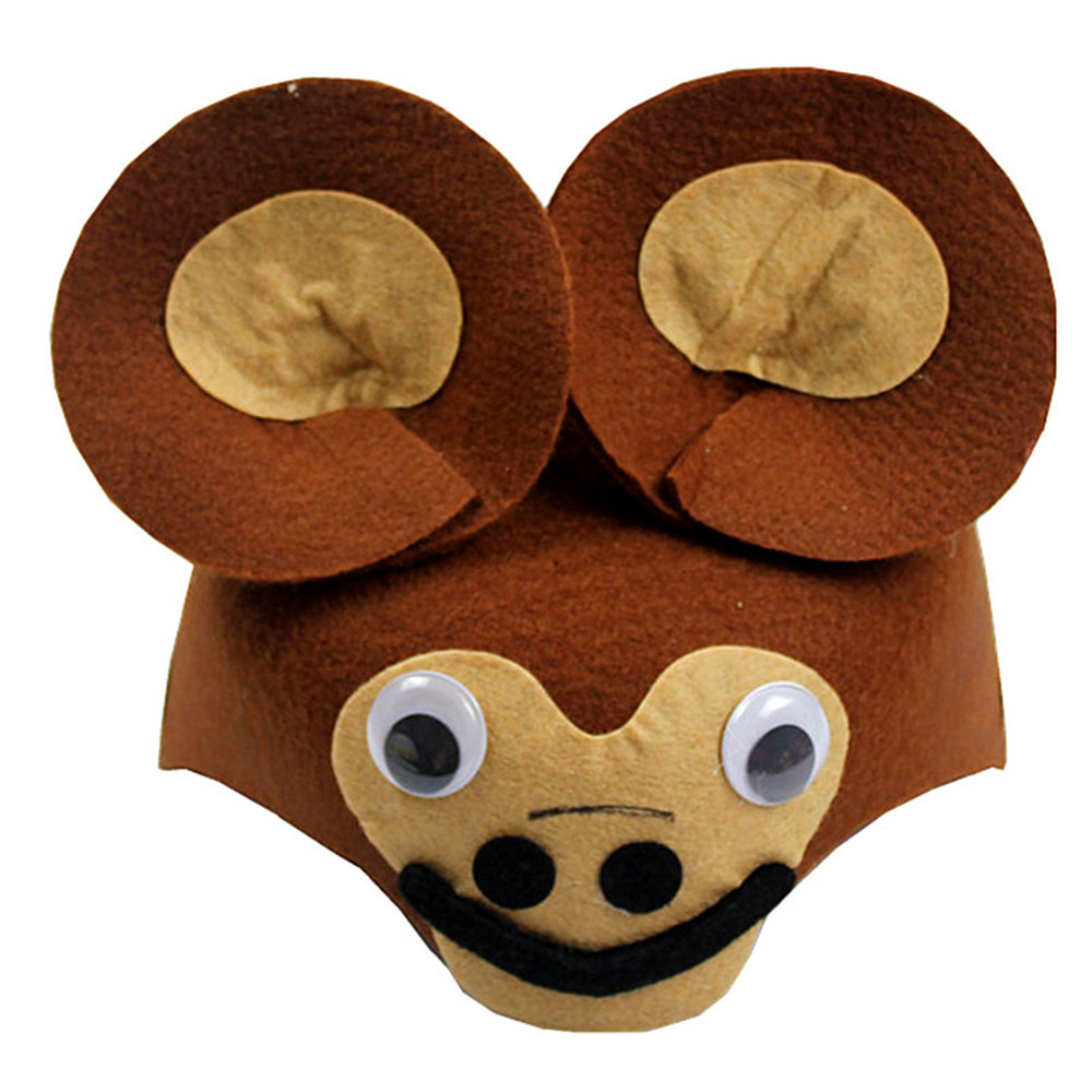 1 61 kindergarten rendimiento fiesta vestir cos apoyos no tejido de dibujos animados animal sombrero